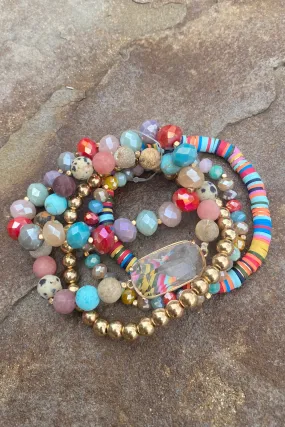 Stacked Beaded Bracelet Set