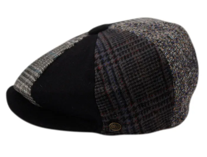 The Wool Patchwork Newsboy Cap