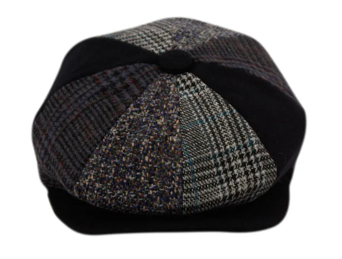 The Wool Patchwork Newsboy Cap