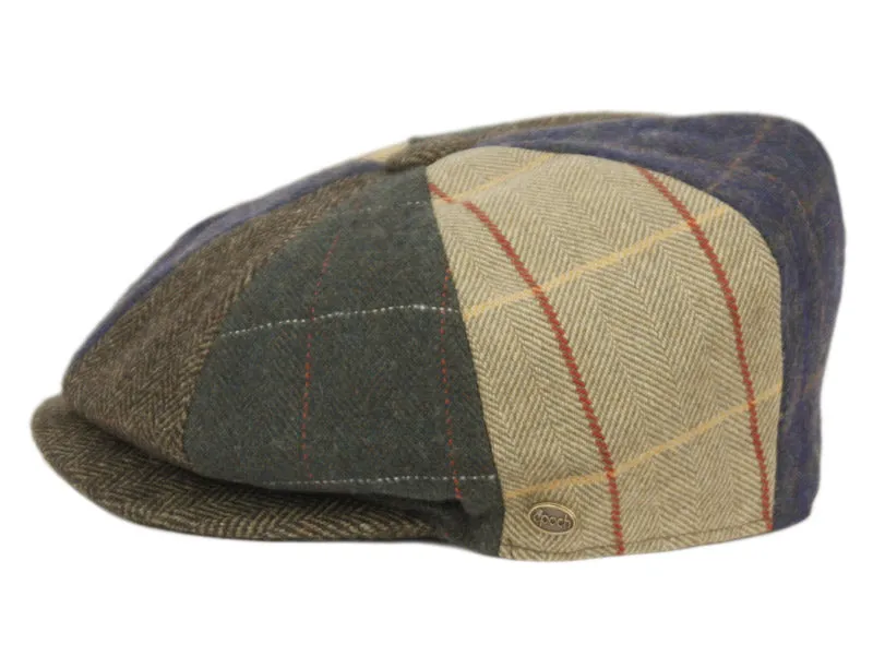 The Wool Patchwork Newsboy Cap