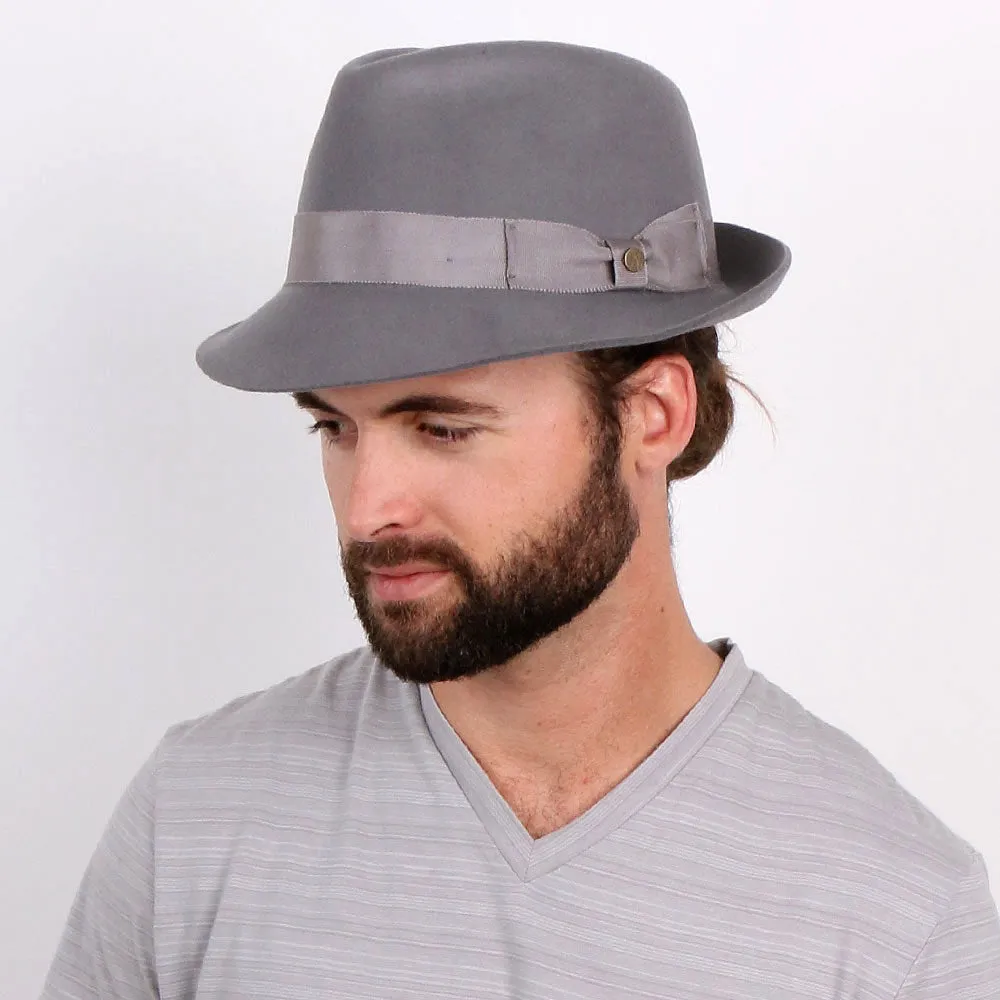 Triumph - Walrus Hats Grey Wool Felt Trilby Hat - H7004