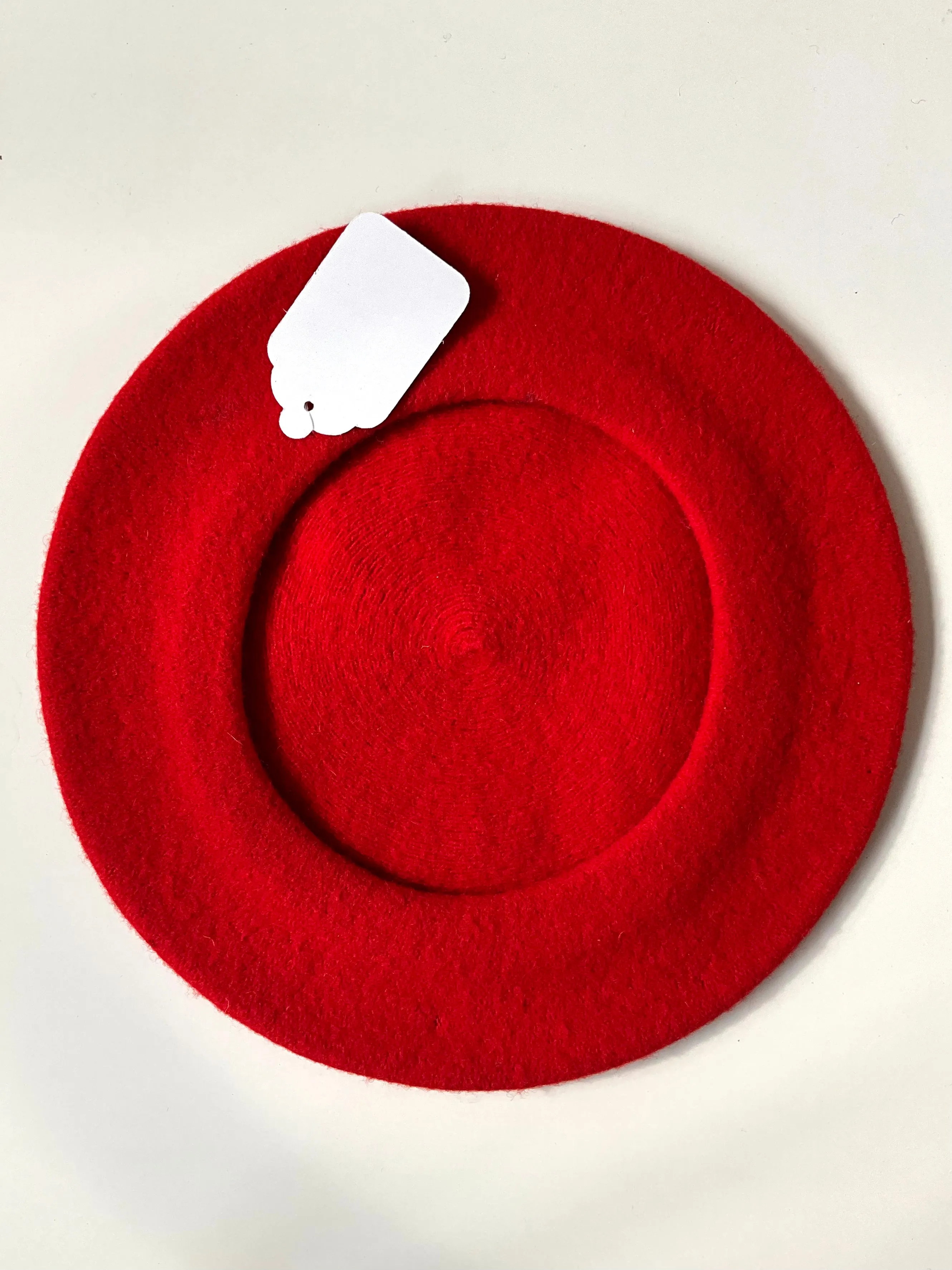 Vintage Red Wool Beret